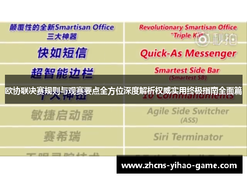 欧协联决赛规则与观赛要点全方位深度解析权威实用终极指南全面篇 欧协联决赛规则与观赛要点全方位深度解析权威实用终极指南全面篇